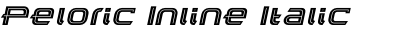 Peloric Inline Italic